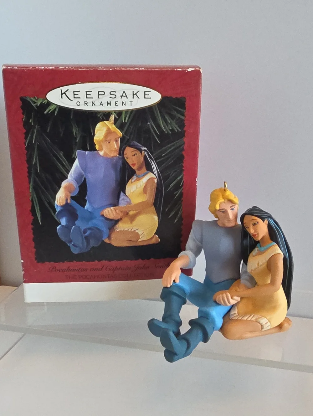 Vintage Hallmark Keepsake Pocahontas & Captain John Smith Christmas Ornament